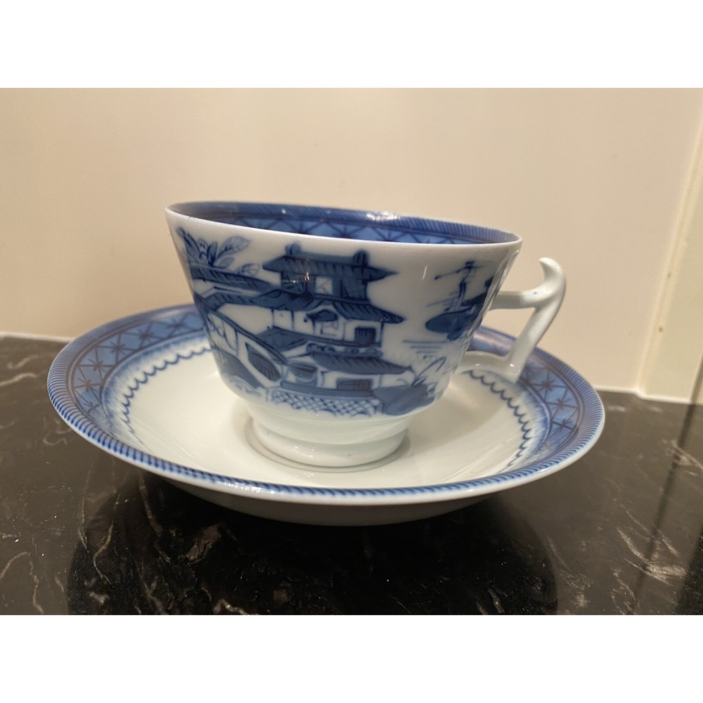 Vintage Mottahedeh Canton Cup & Saucer Portugal